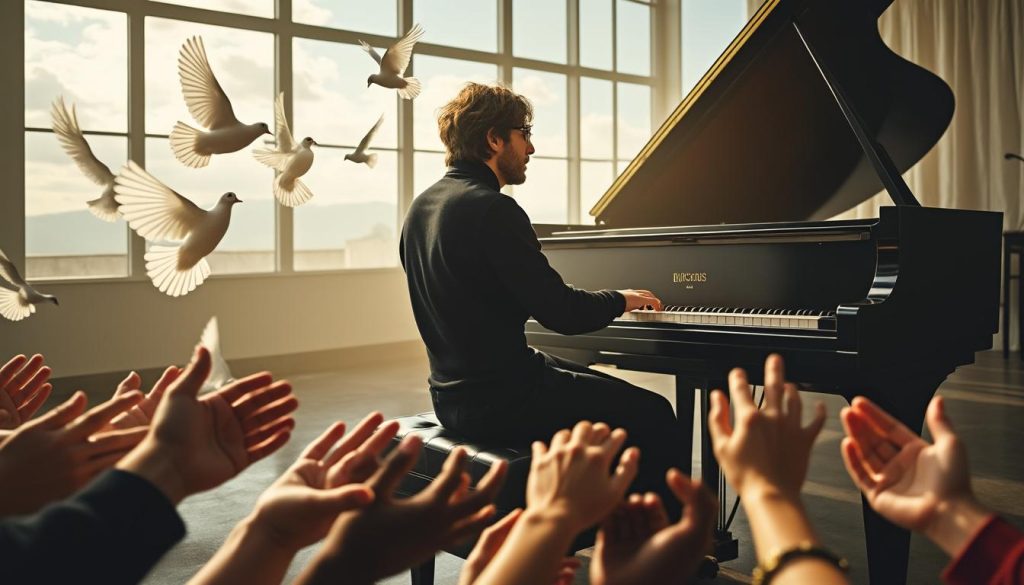 découvrez une analyse approfondie des paroles de la chanson 'imagine' de john lennon et explorez leur influence durable sur le mouvement pour la paix dans le monde.