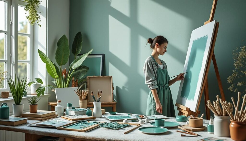 découvrez pourquoi la couleur vert d'eau charme tant les créateurs d’art, ses symboliques apaisantes et son influence inspirante dans le monde artistique.
