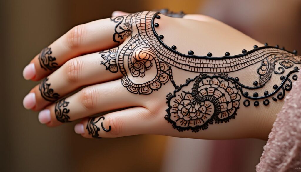 découvrez l'art ancestral du mehndi design, une tradition raffinée qui sublime la peau avec des motifs détaillés et élégants, symboles de beauté et de culture.