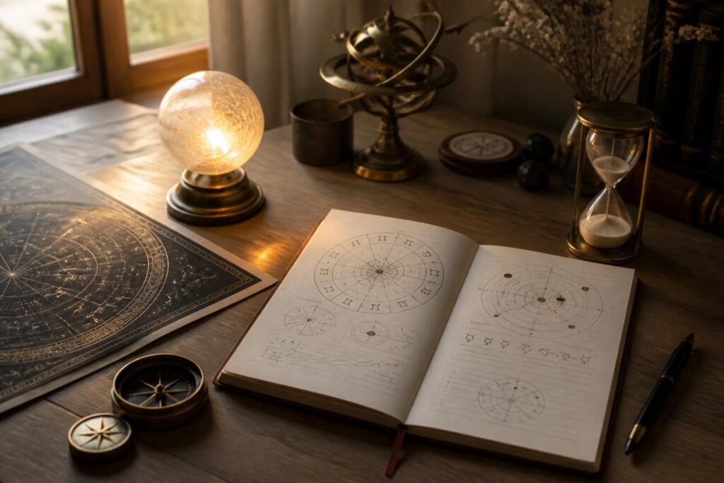 consultez les éphémérides astrologiques du jour pour découvrir les positions planétaires et influences astrologiques actuelles, et préparez votre journée avec précision.