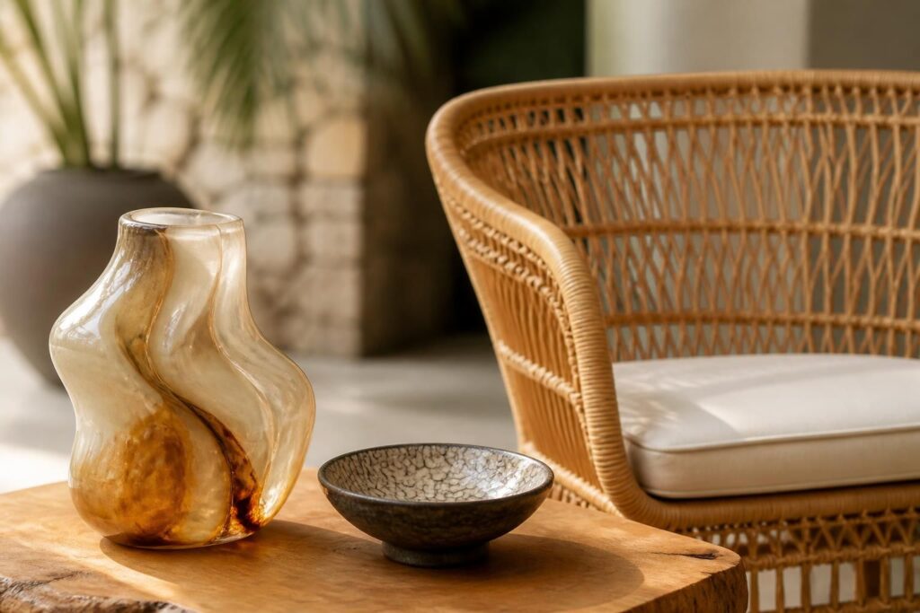 découvrez les objets en r alliant résine, rotin et raku, des pièces incontournables pour un intérieur tendance et authentique.
