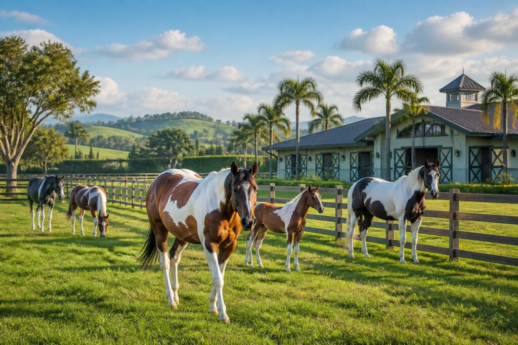 découvrez les élevages d'american paint horse en europe et en floride, avec un large choix de chevaux disponibles pour l'achat et l'élevage. qualité et passion au rendez-vous.