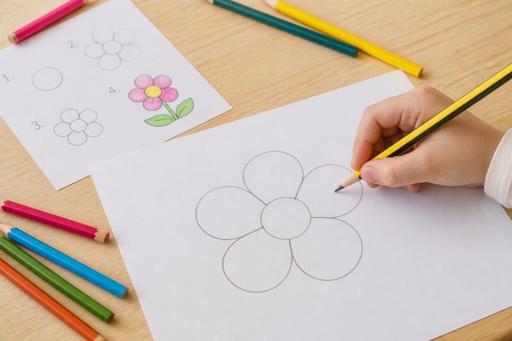 découvrez nos tutoriels simples et amusants pour apprendre à dessiner une fleur facilement, spécialement conçus pour les enfants et les débutants.