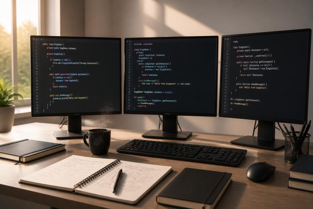 découvrez le design pattern singleton, ses principes fondamentaux et des exemples pratiques en java, c++ et php pour garantir une instance unique de vos classes.